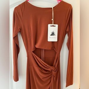 Chocolate dress. Selfie Leslie. Size Small.